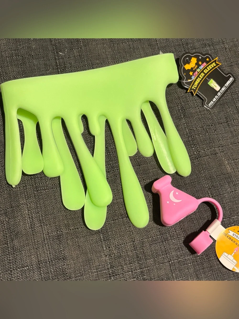 Target Bullseye Playground Tumbler Sleeve Slime and Potion Bottle Halloween Stra